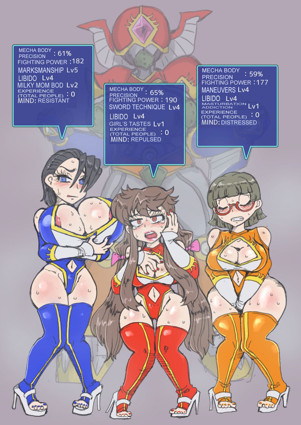 Josei-gata Robo ni Notte Tatakau Shounen Pilot-tachi | Pilot Boys ---> Devilish Villainess Nymphomaniac page 3 full