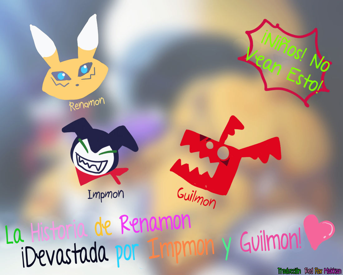 Renamon o Impmon to Guilmon ga Ryoujoku Shichau Ohanashi | La Historia de Renamon, Guilmon e Impmon page 1 full