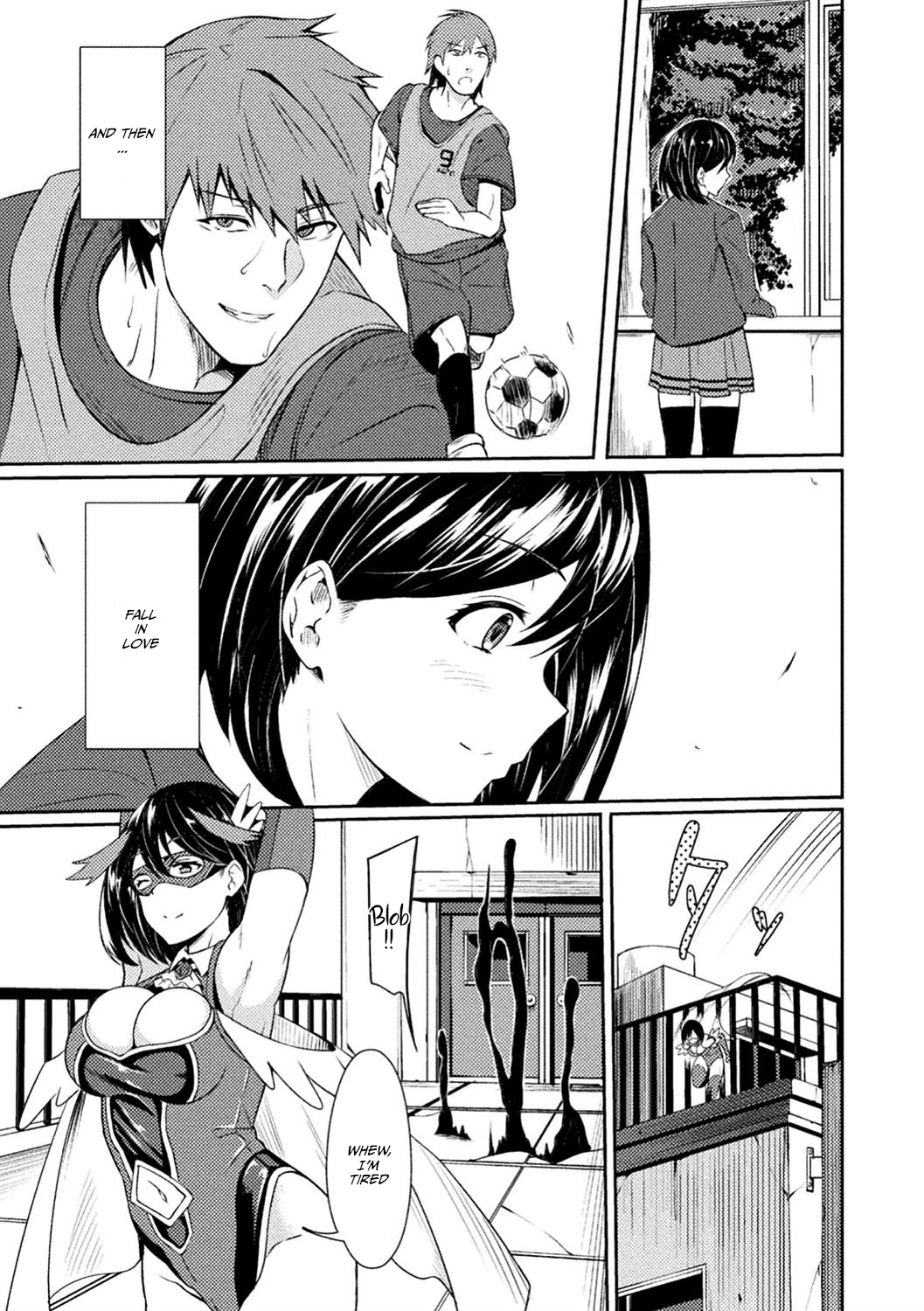 Power Girl ~JK Super Heroine no Saiin Darakuki~ Ch. 1|Power Girl ~JK Super Heroine's Aphrodisiac Corruption Record~ Ch. 1 page 5 full