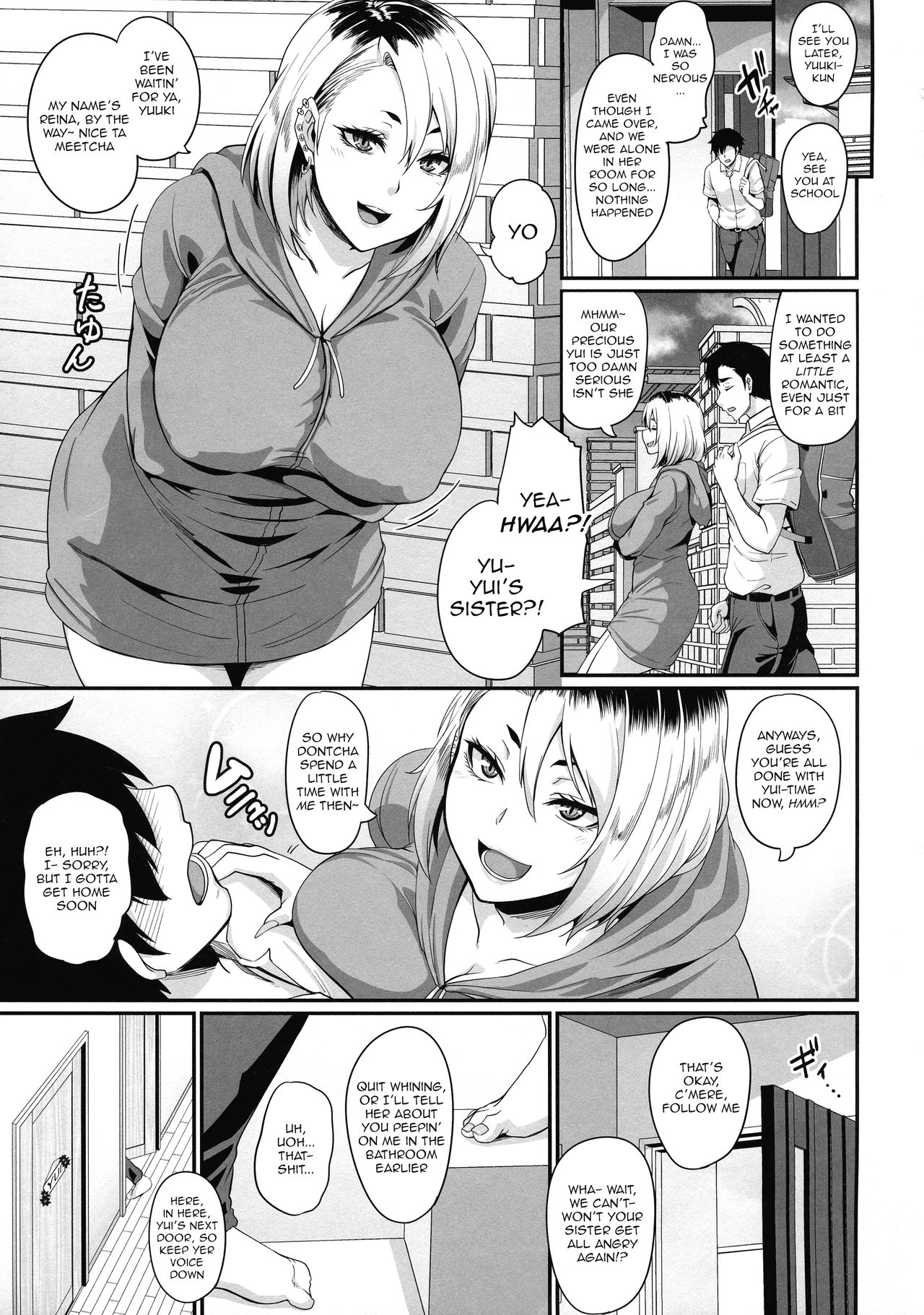 Kanojo no Ane wa Gal de Bitch de Yariman de | Her Older Sister is a Gyaru a Bitch and a Slut page 9 full
