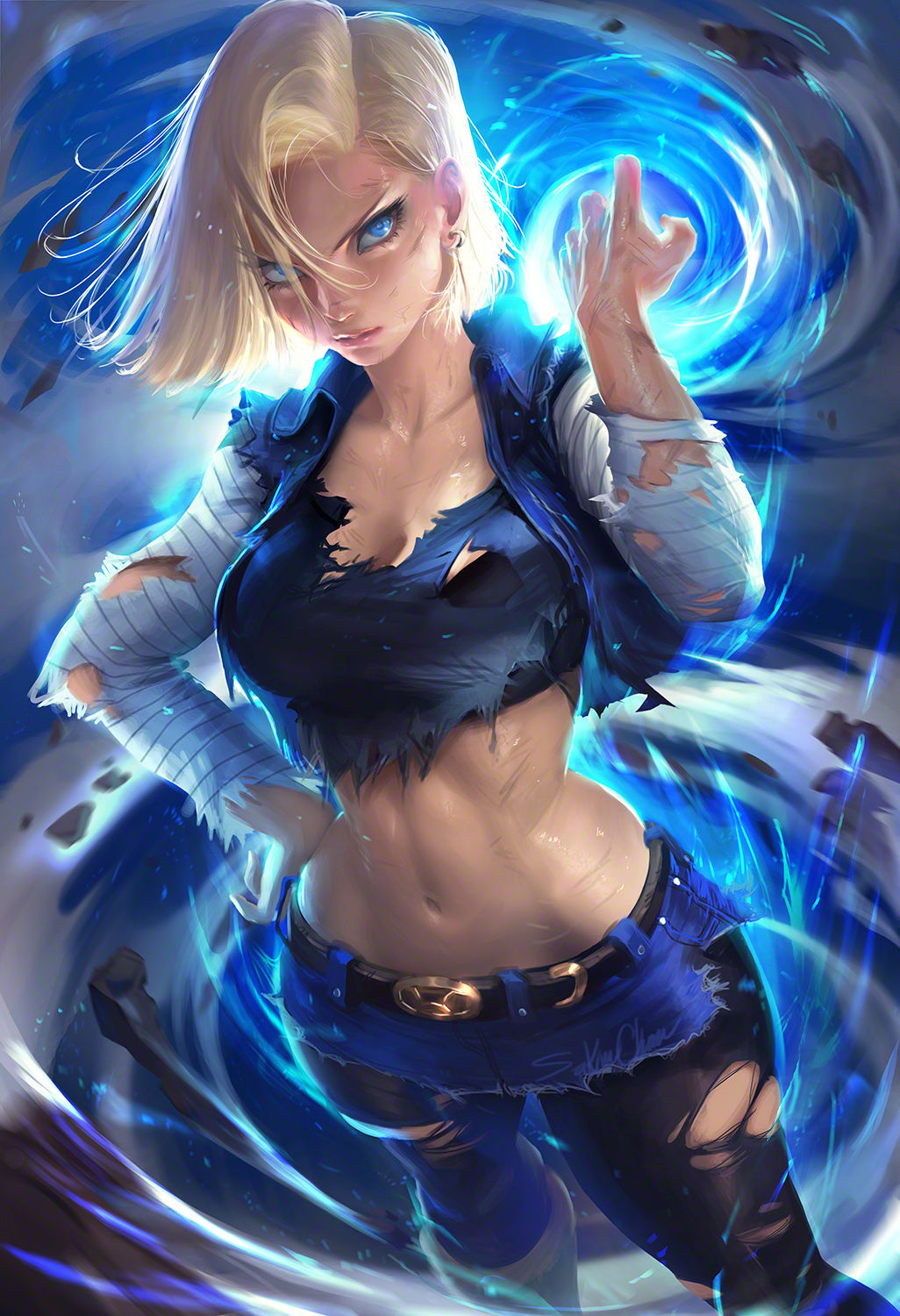 Hachamecha ga Oshiyosetekurun Ho~o!! | ¡¡La androide 18 se está precipitando!!   =Vile= page 7 full