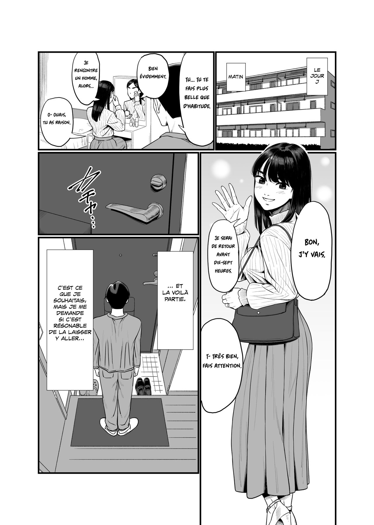 Tsuma o Dakaseru Otto-tachi | Les maris qui laissent leurs femmes découcher page 8 full