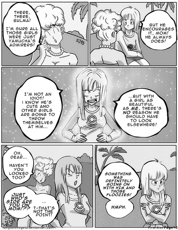 First Kiss   <DBZ, Dragon Ball, Vegeta, Bulma, Romantic, Romance> page 10 full
