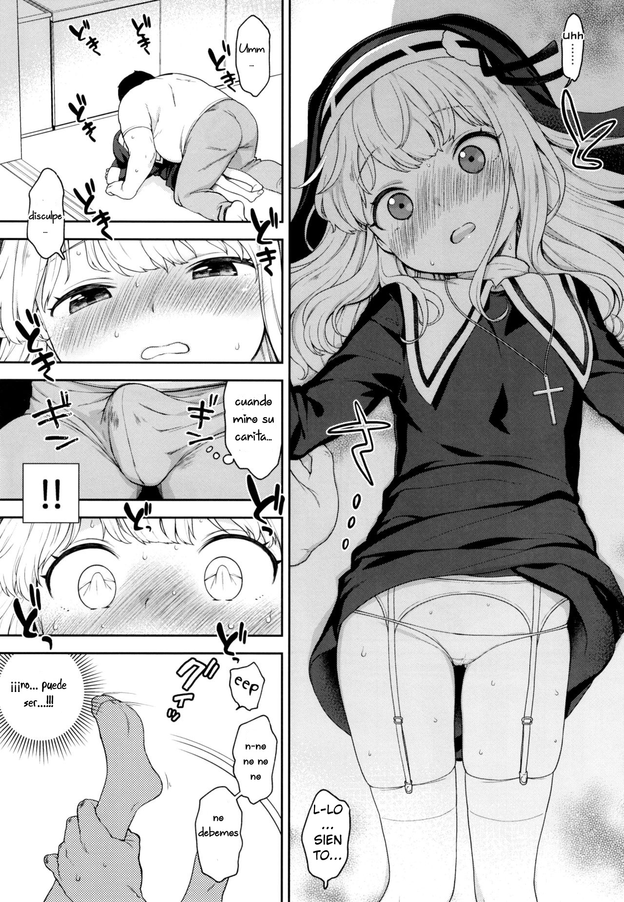 Keiken na Sister Minarai ga Otoko no Tokunou Seieki o Shiboritsukusu Hon | La monjita que redimió mediante el sexo a un hombre page 7 full