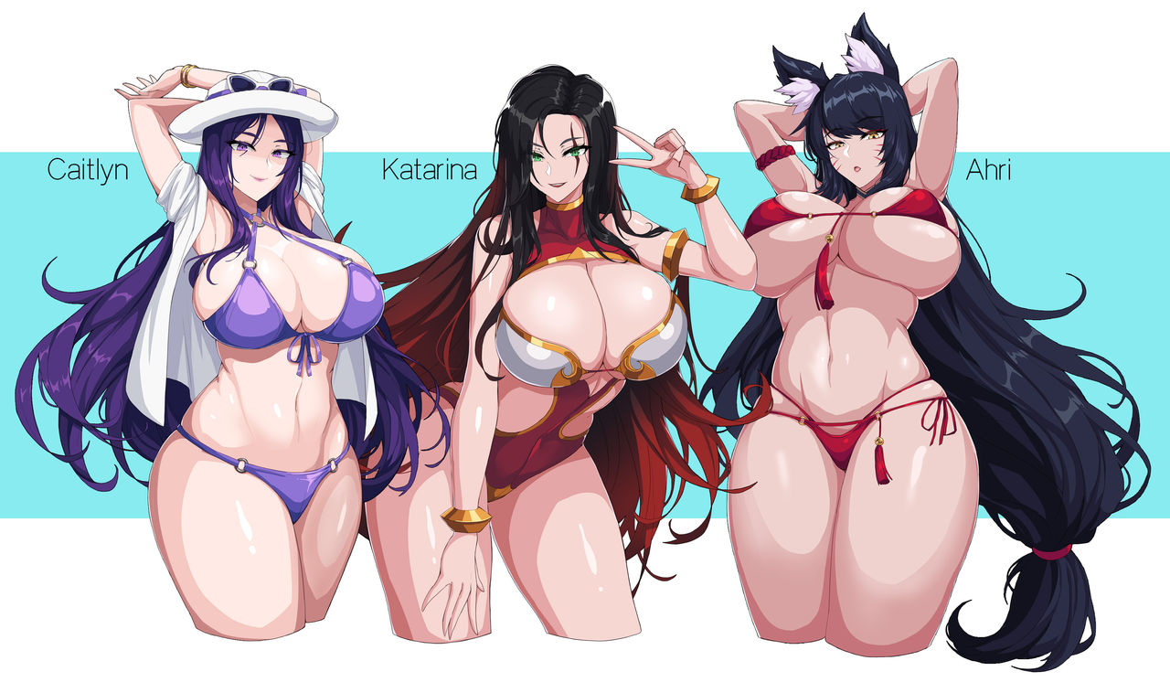 Who do you want to get your Fella from? Caitlyn, Katarina, Ahri | 누구한테 펠라를 받고 싶으신가요? 케이틀린, 카타리나, 아리 page 1 full