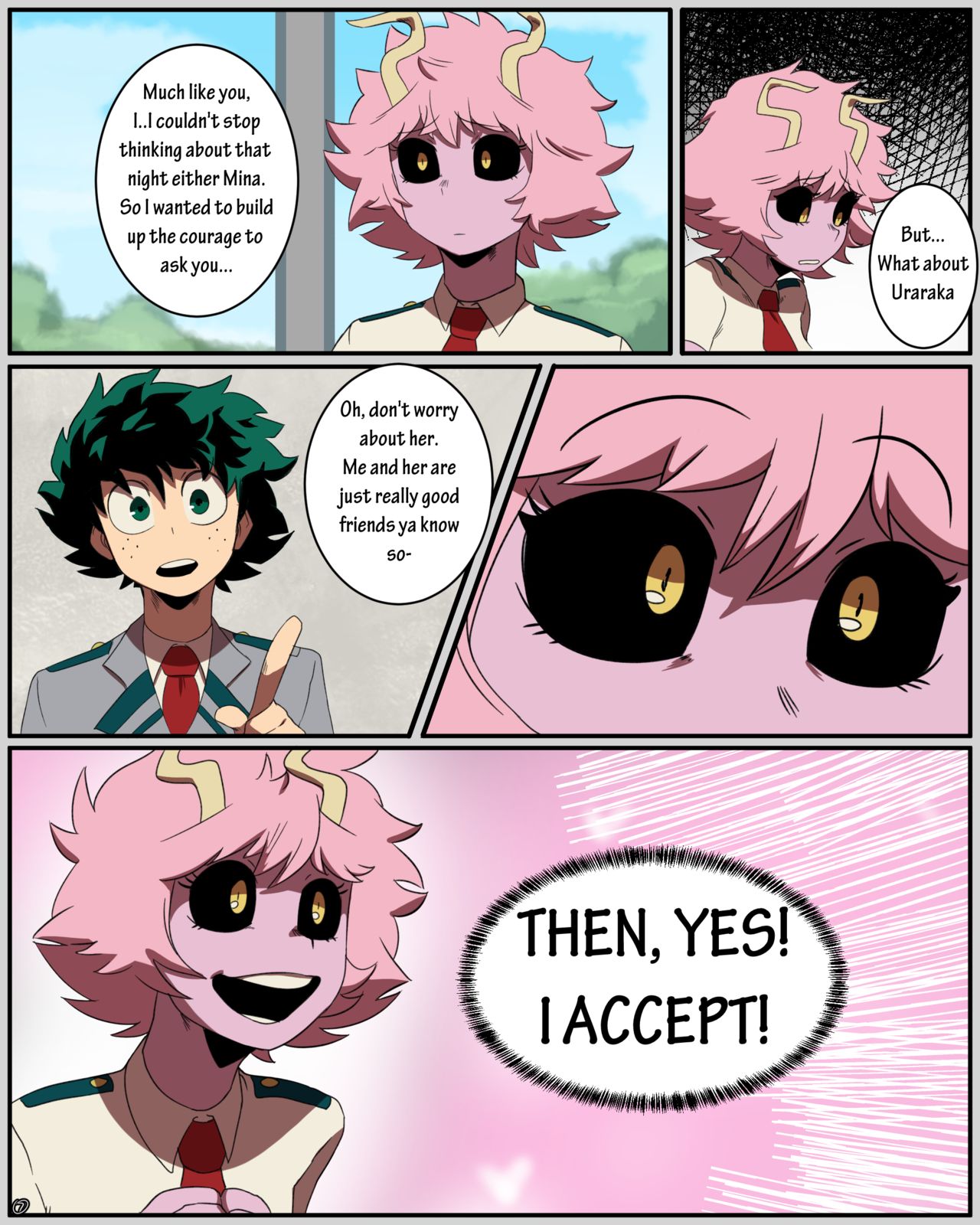 Mina x Izuku Comic page 8 full