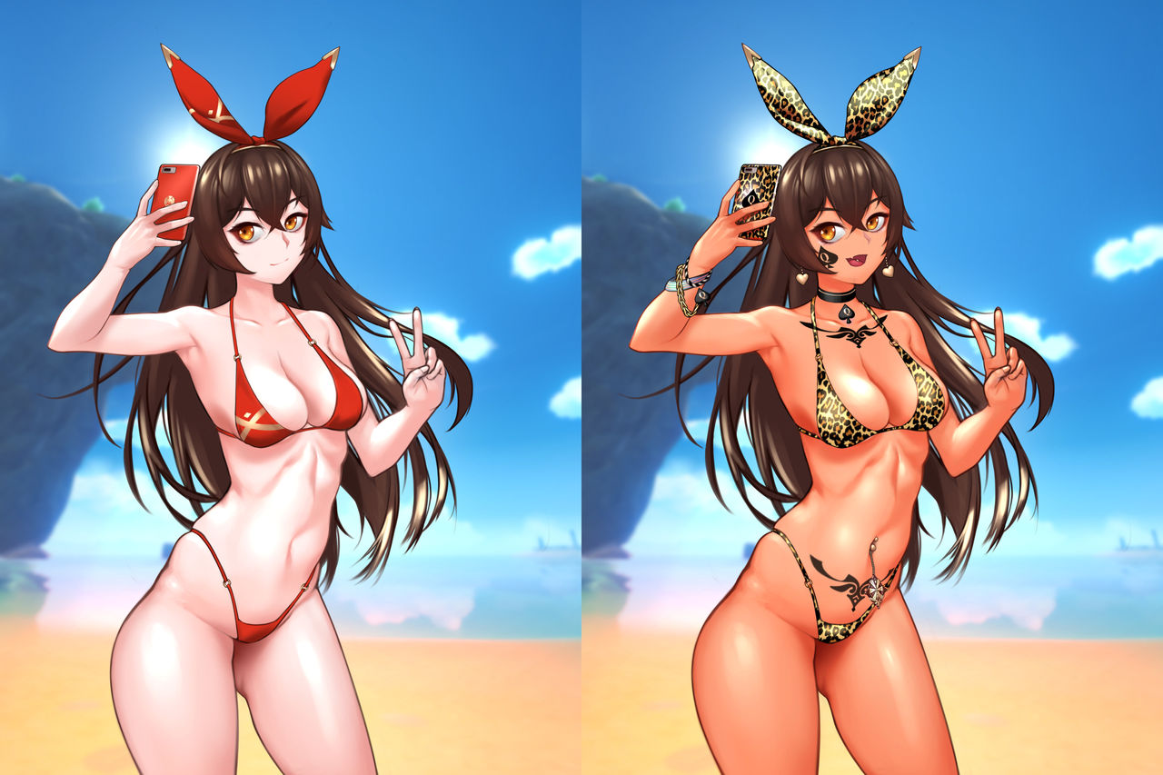 Genshin_Amber_swimsuits page 1 full