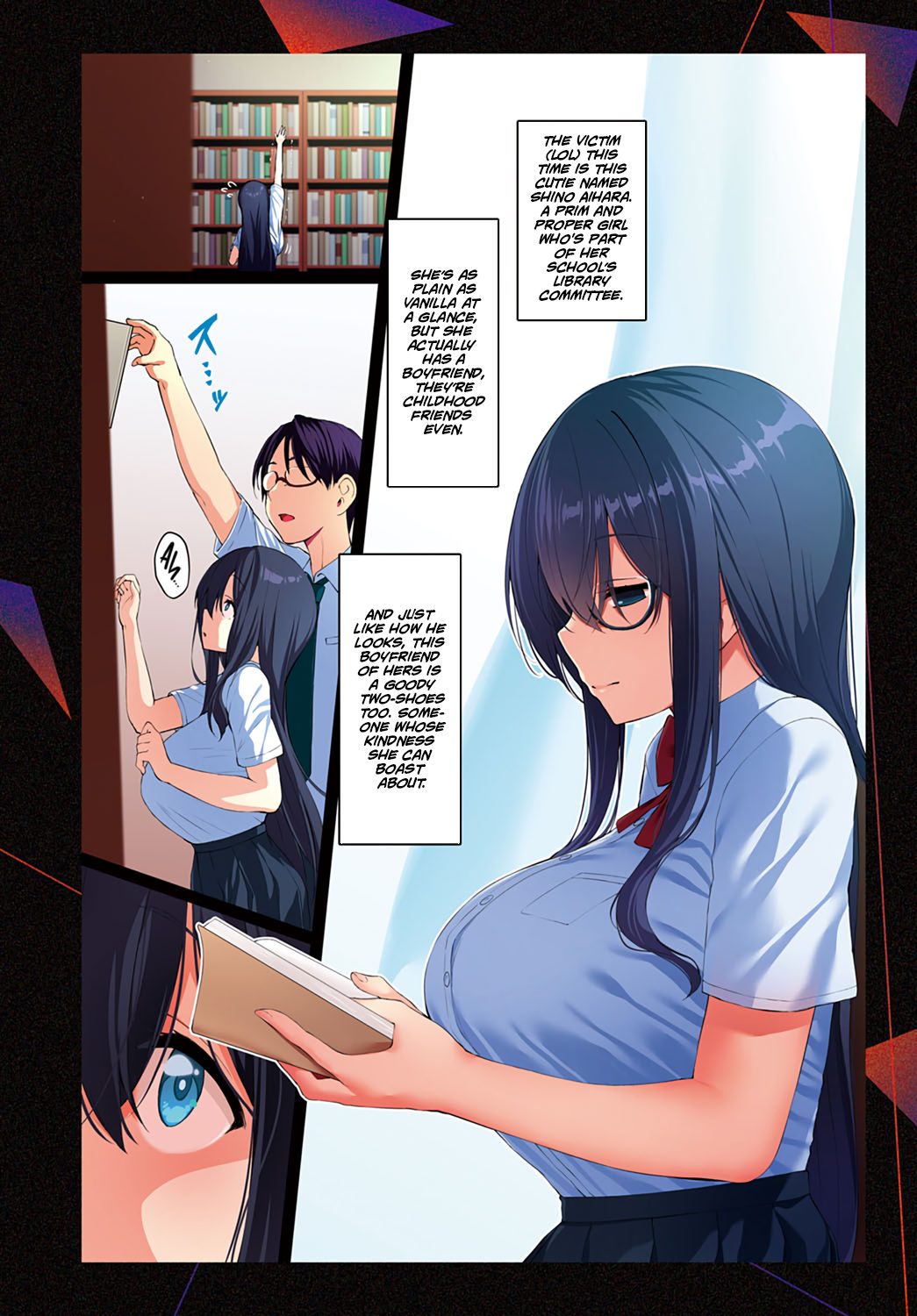 Shino Channel ~Kareshi Mochi Bungaku JK Uwakiroku~ Part. 1 | Shino Channel: Cheating Records of a Bookworm High School Girl with a Boyfriend Part. 1 page 2 full