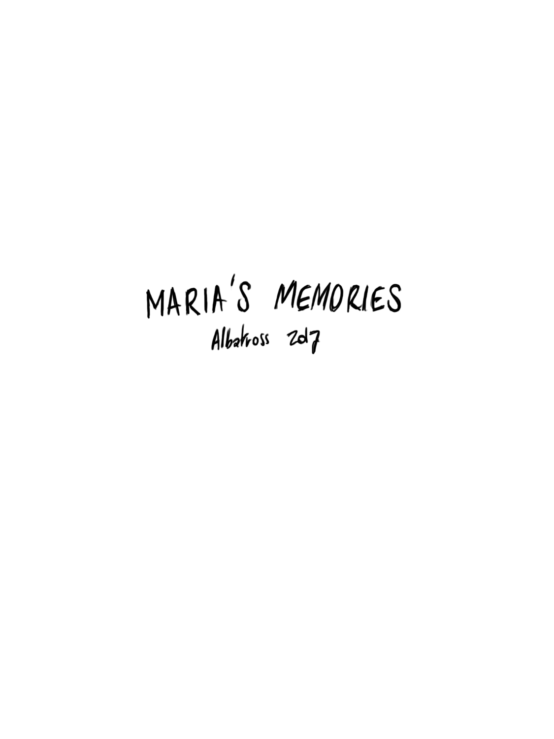 Maria's Memories page 1 full