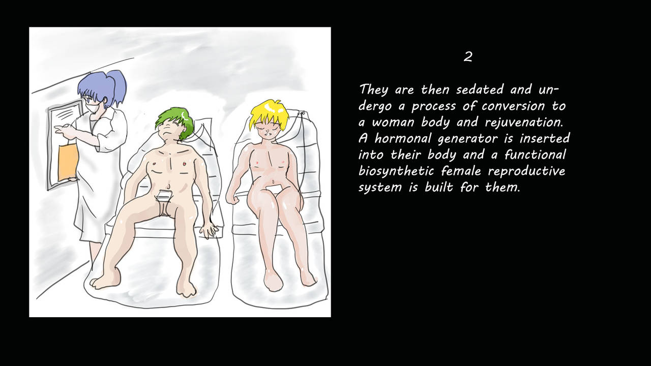 The plan for  brainwashing, forced feminization and pregnancy  of criminals to increase the birth rate page 4 full