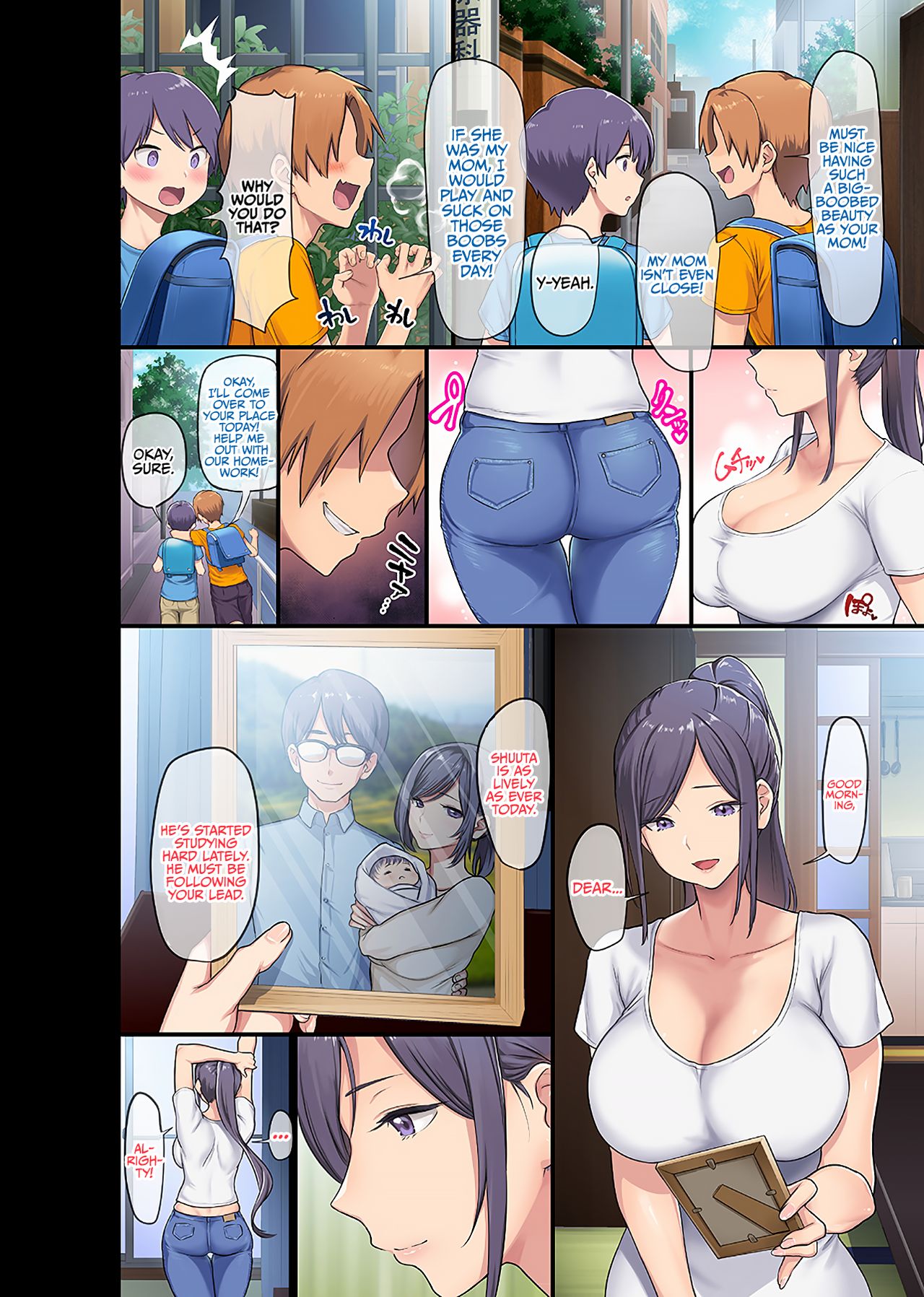 Kyonyuu Miboujin to Musuko no Waruui Otomodachi Honpen Rensai | Giant Boobs Widow and Her Son's Very. Very Bad Friend page 3 full