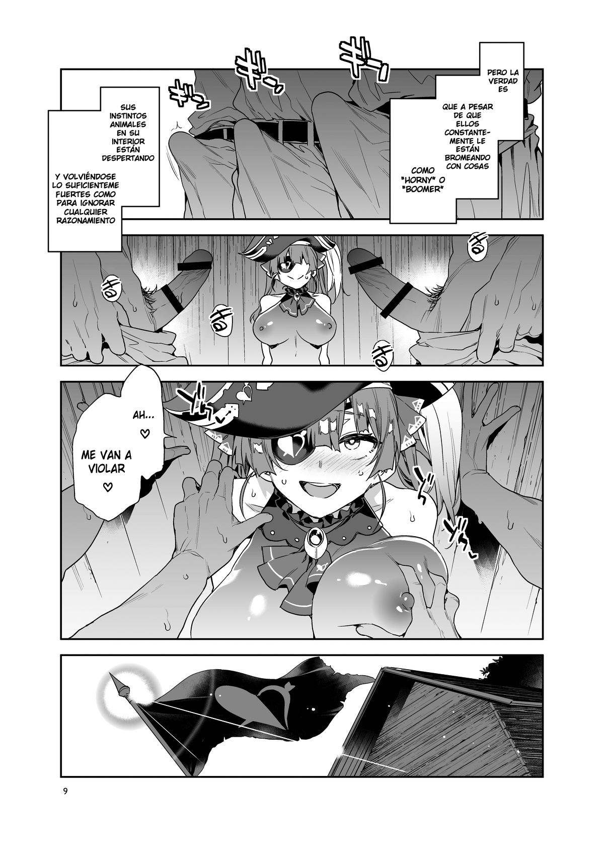 Marine Senchou wa Hi Goui no Ue de Wakarasaretai | La capitana Marine quiere ser violada sin consentimiento page 10 full