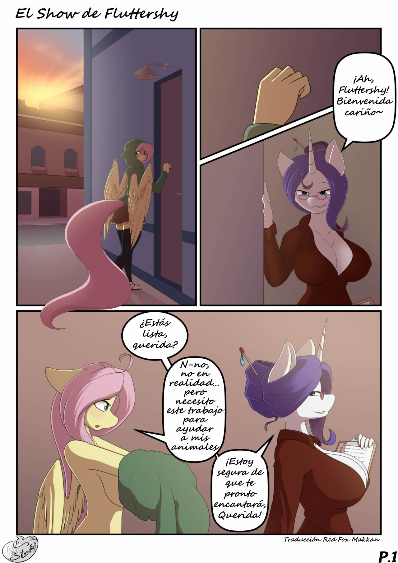 Fluttershy's Show / El Show de Fluttershy page 1 full