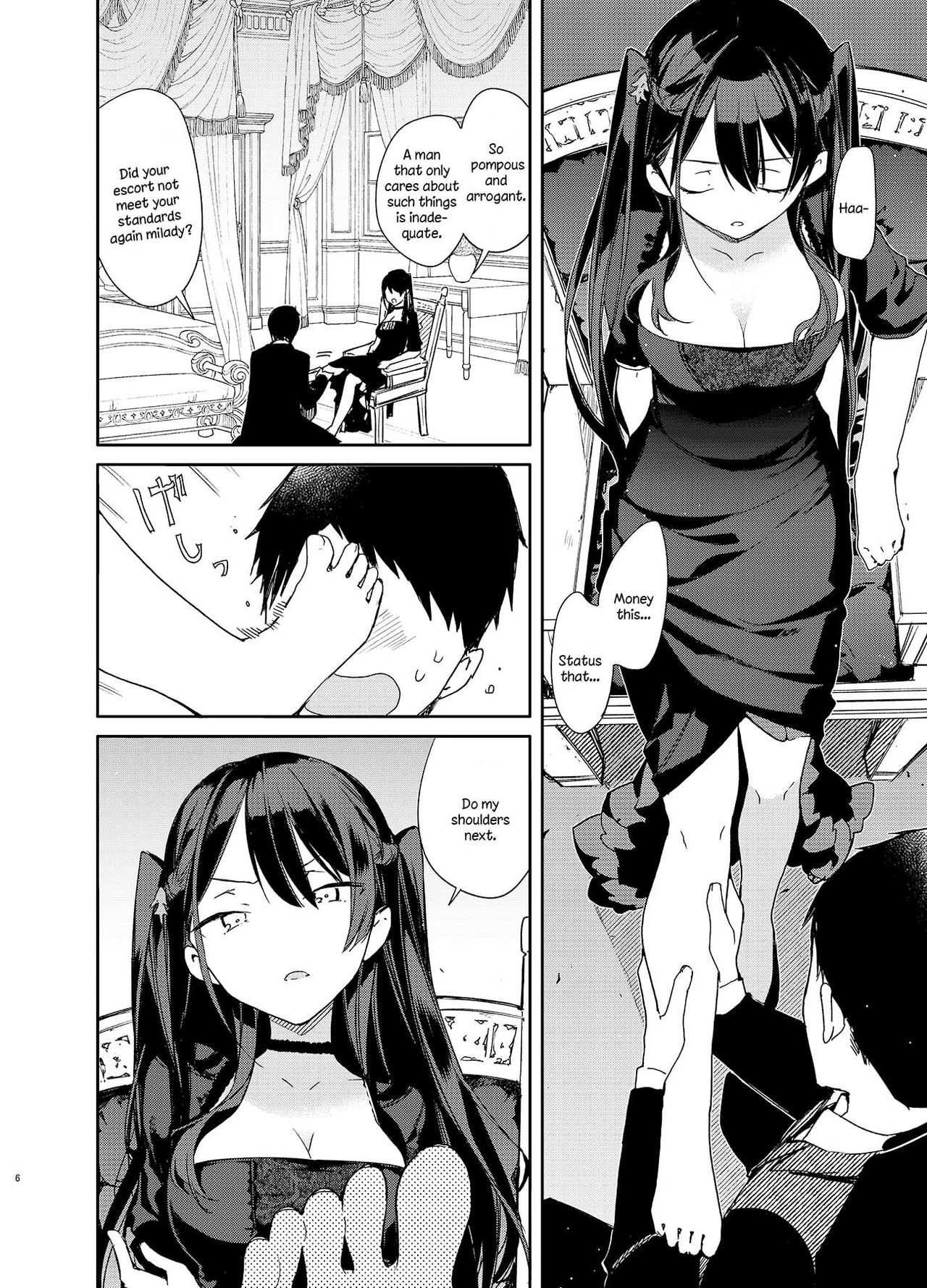 Takabisha Kyonyuu Ojou-sama to Himitsu no Ecchi page 6 full