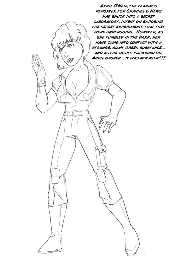 April the Mutant Turtle page 1 full