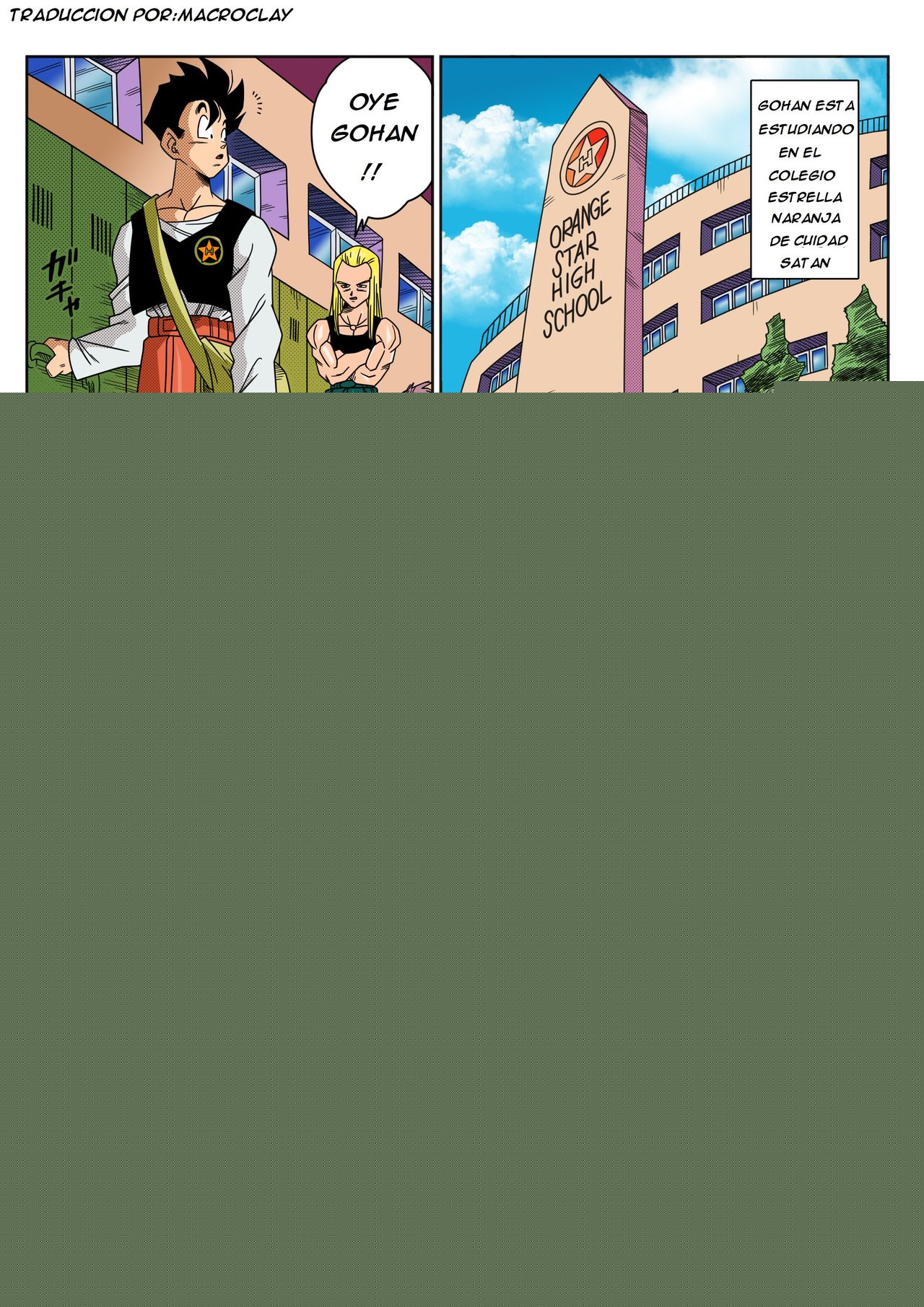 LOVE TRIANGLE Z - Gohan, Erasa to Deau   Full Color uncensured page 3 full