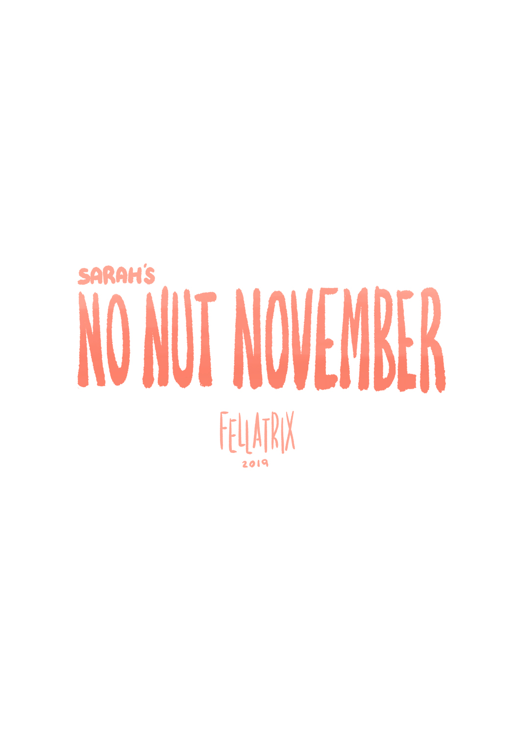 Sarah's No Nut November page 1 full