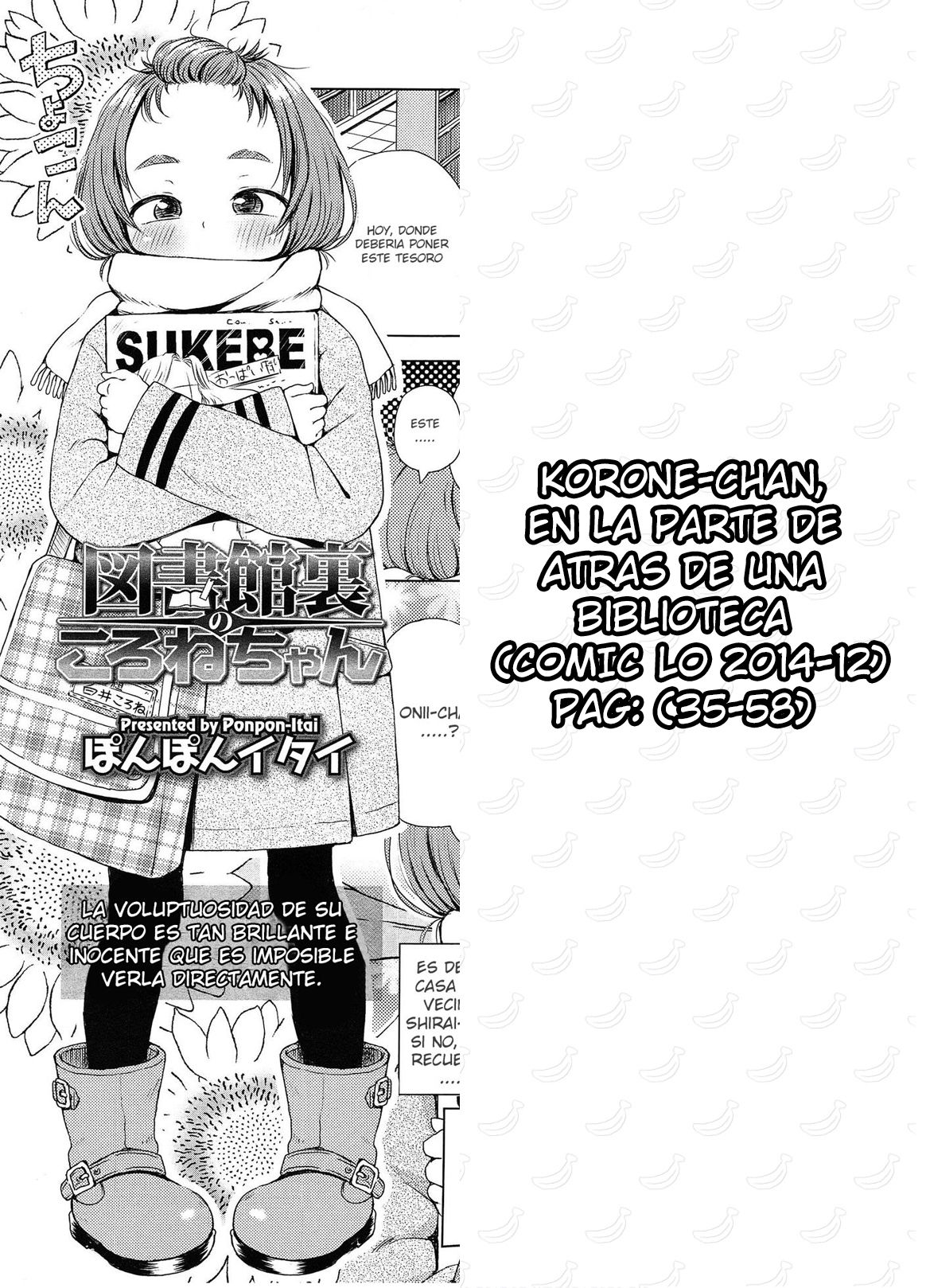 Toshokan Ura no Korone-chan | Korone-chan, en la parte de atrás de la biblioteca page 1 full