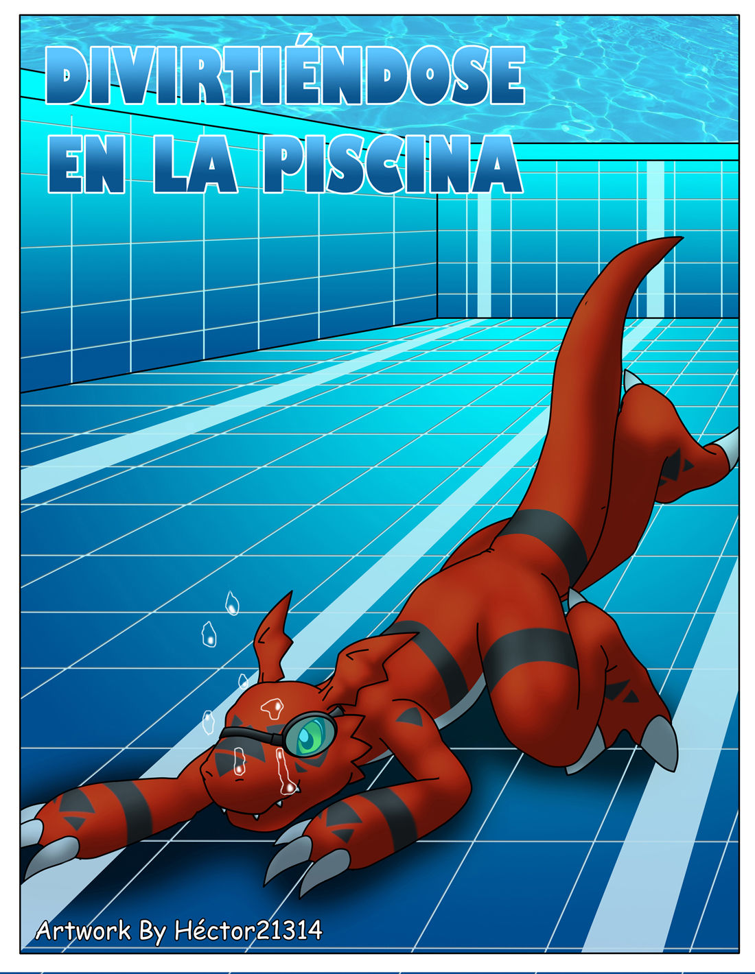 Divirtiéndose en la piscina page 1 full