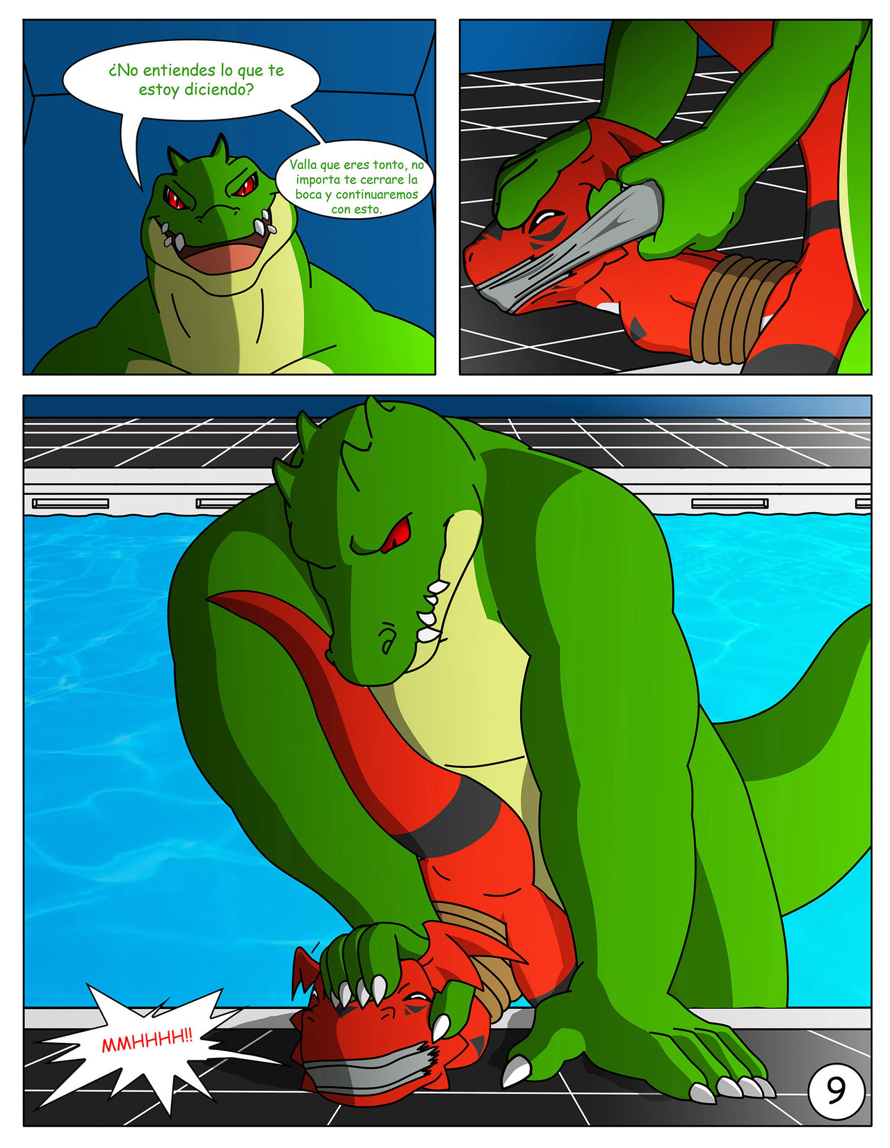 Divirtiéndose en la piscina page 10 full