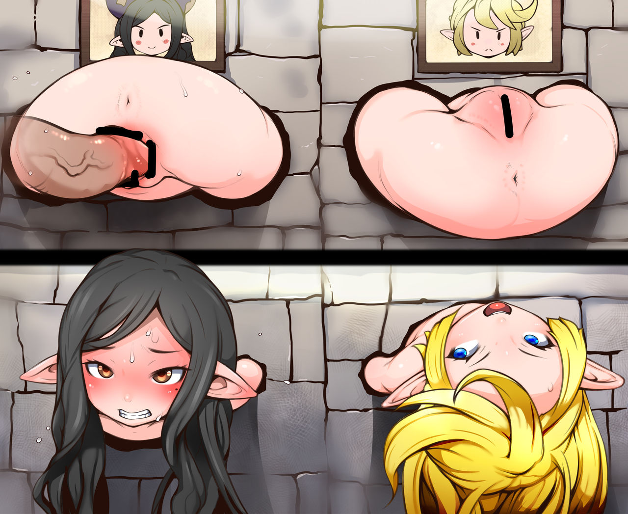Arulumaya-chan to Charlotta-chan Kabe Shiri Puni Ana Onaho page 5 full