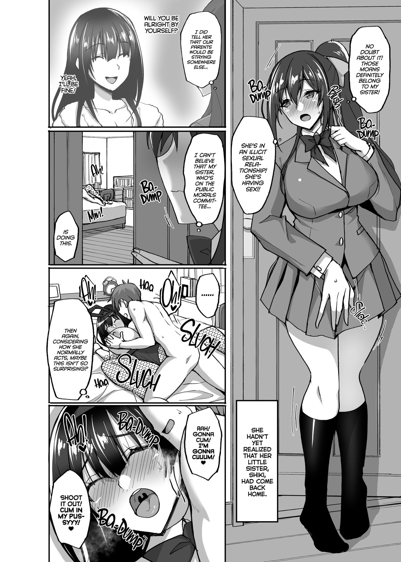 Chishojo Fuuki Iin no Minna ni Ienai Inbi na Onegai 4 ~Zoku Ouchi Sex to Imouto Onanie to Fuuki Iin no Shimai Donburi~ page 3 full
