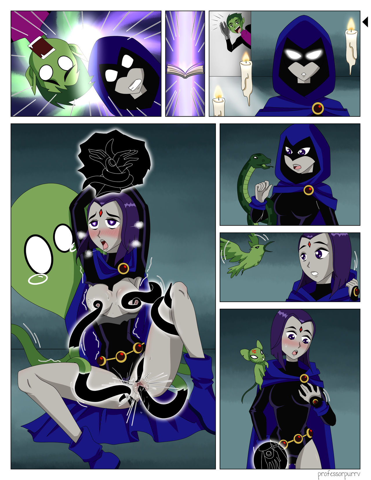 Beastboy & Raven swap bodies page 9 full