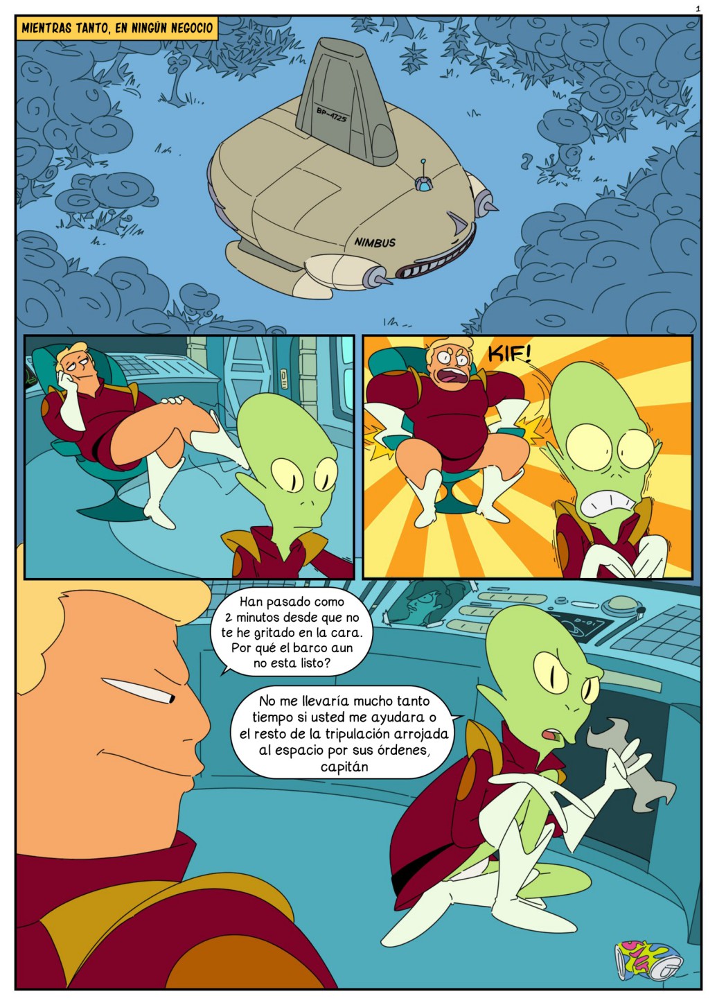 Zapp Brannigan and the Misterious Omicronian page 2 full
