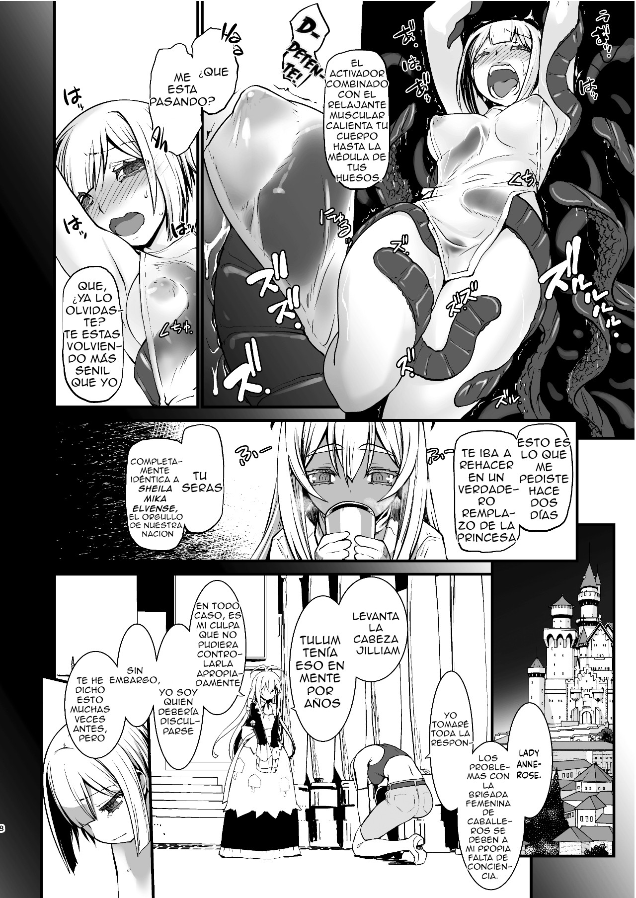 Kishi Danchou Jininsu - Nyoshin Henka ni Kusshita Kishi Ch. 3 | La resignación del comandante page 7 full