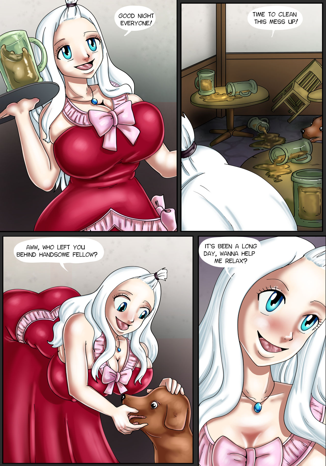 Fairy Tail dog days 04. Mirajane page 1 full