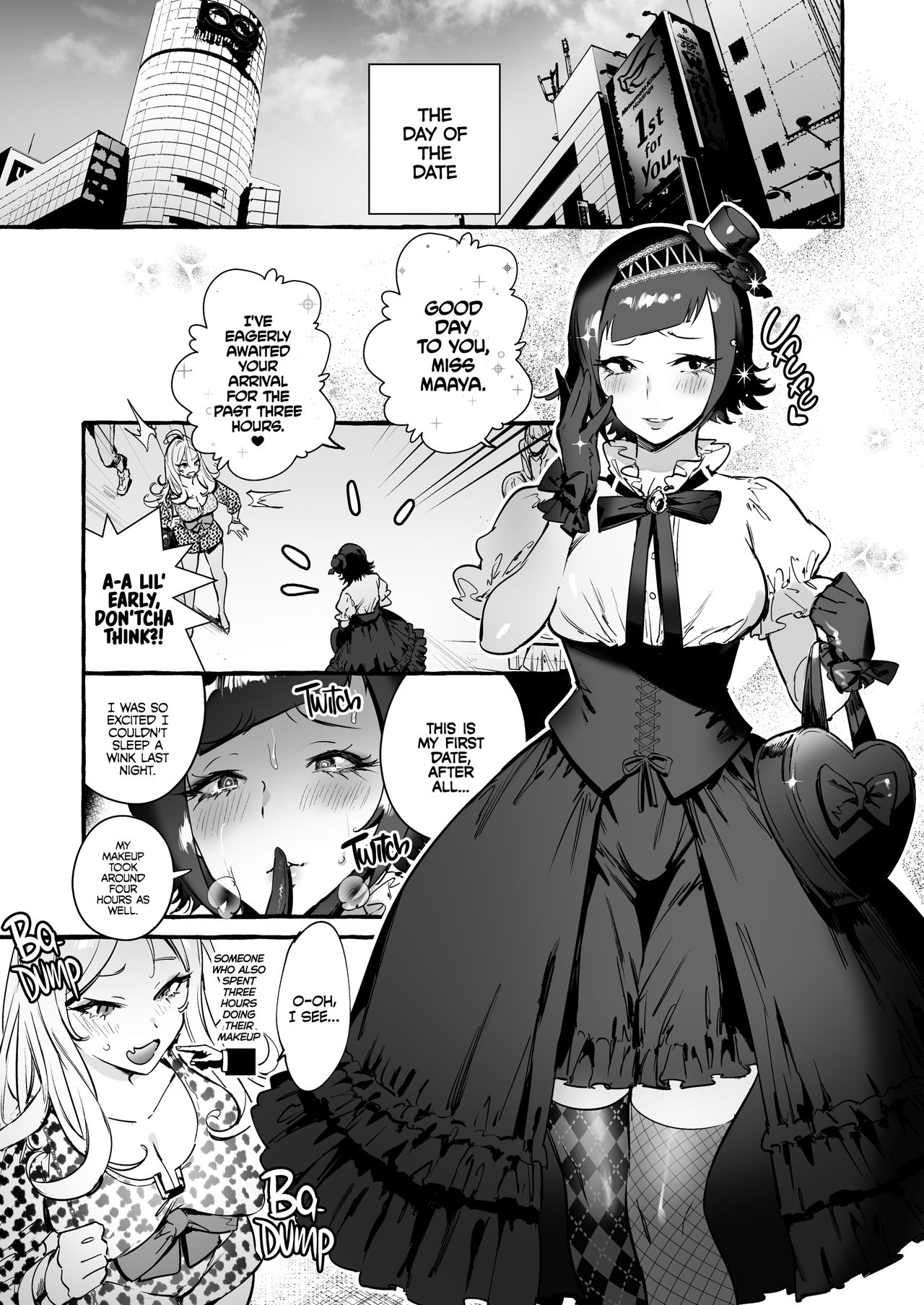Futanari-san to Nonke-san♀Hatsu Date Hen | Straight Girl Meets Futa: The First Date page 10 full