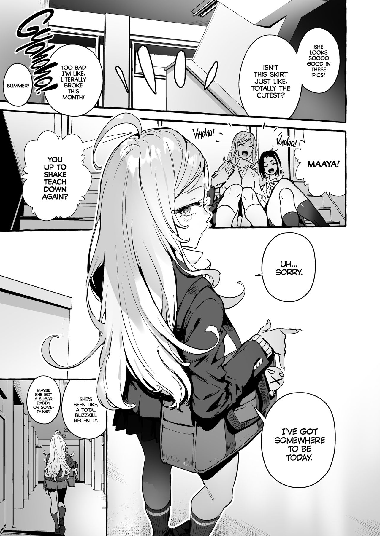 Futanari-san to Nonke-san♀Hatsu Date Hen | Straight Girl Meets Futa: The First Date page 2 full