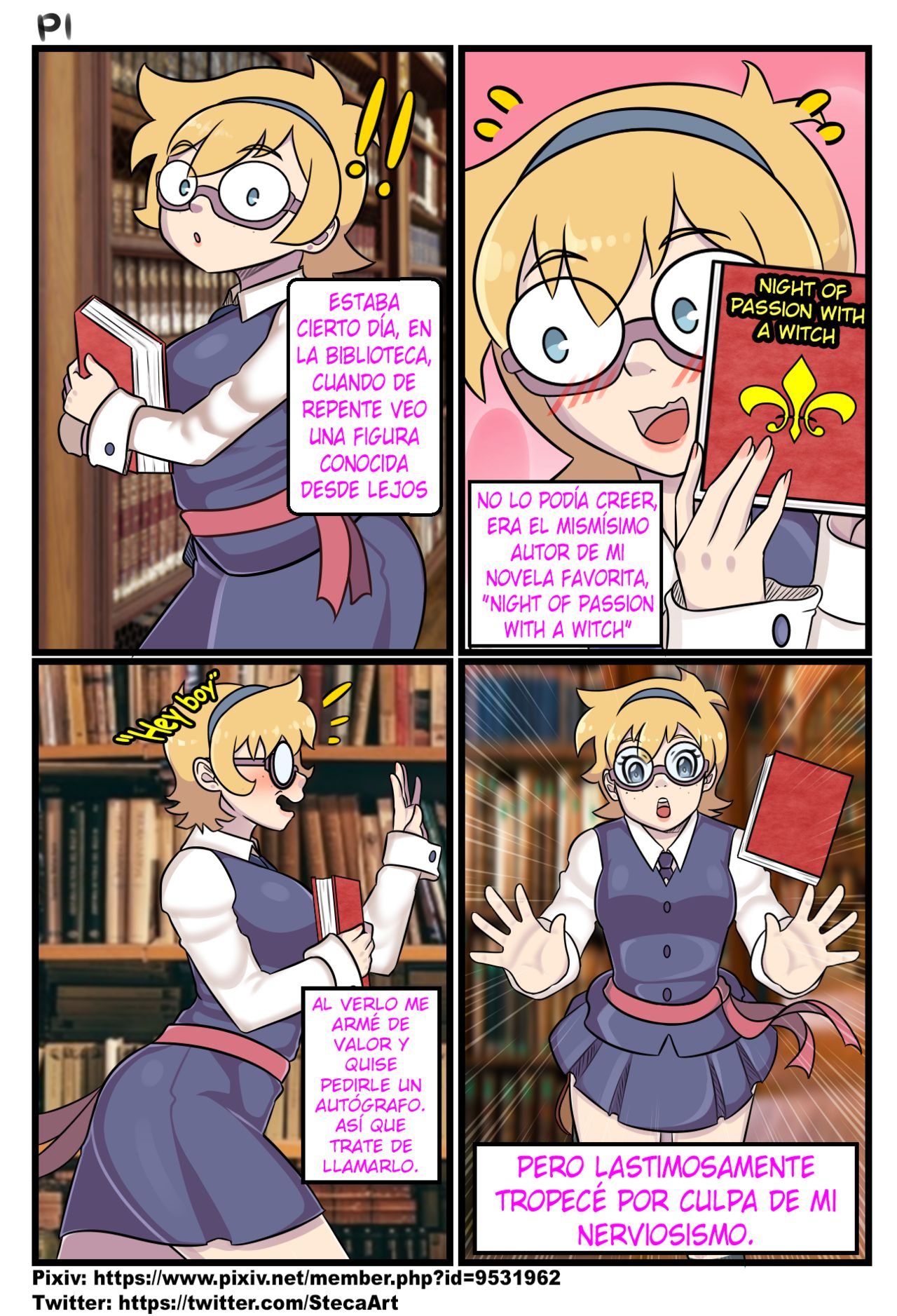 little witch academia Comic Español page 1 full