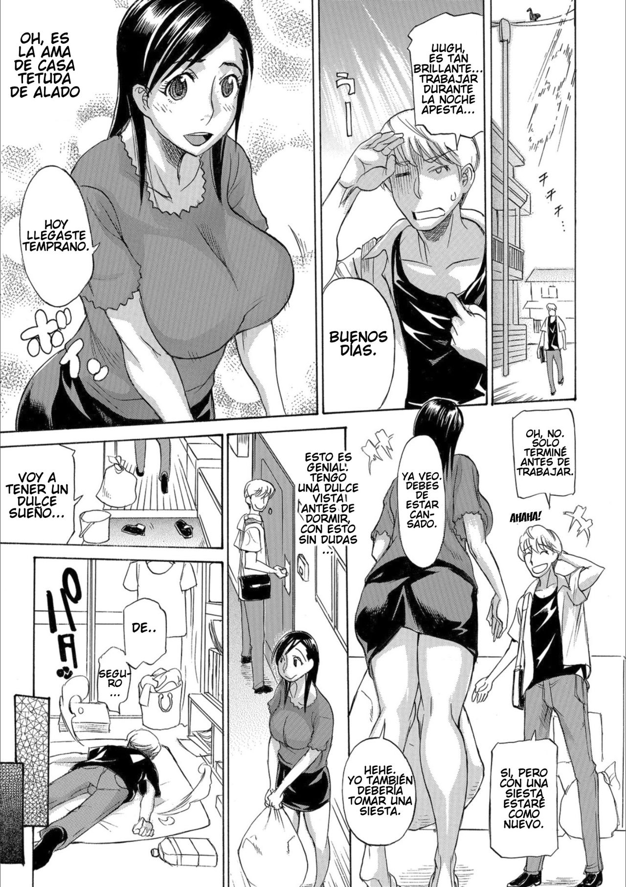 Oku-san Change?! | Intercambio con la Vecina page 1 full