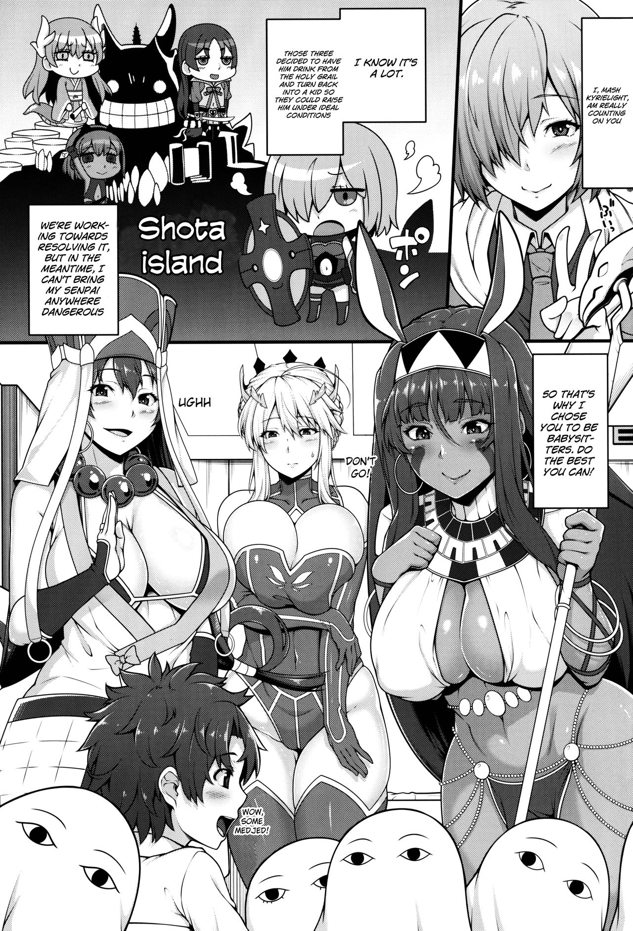 Shota Master to 3-nin no Mama Shikoshiko Pyuppyu Seikatsu Zenpen page 2 full